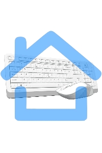 Комплект клавиатура + мышь A4Tech Fstyler FG1010S клав:белый/серый мышь:белый/серый USB беспроводная Multimedia Touch (FG1010S WHITE)