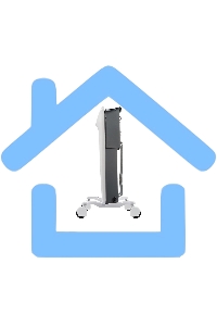 Конвективно-инфракрасный обогреватель Electrolux Air Heat 2 EIH/AG22000E белый, 2000 Вт, 25 м2, термостат, дисплей