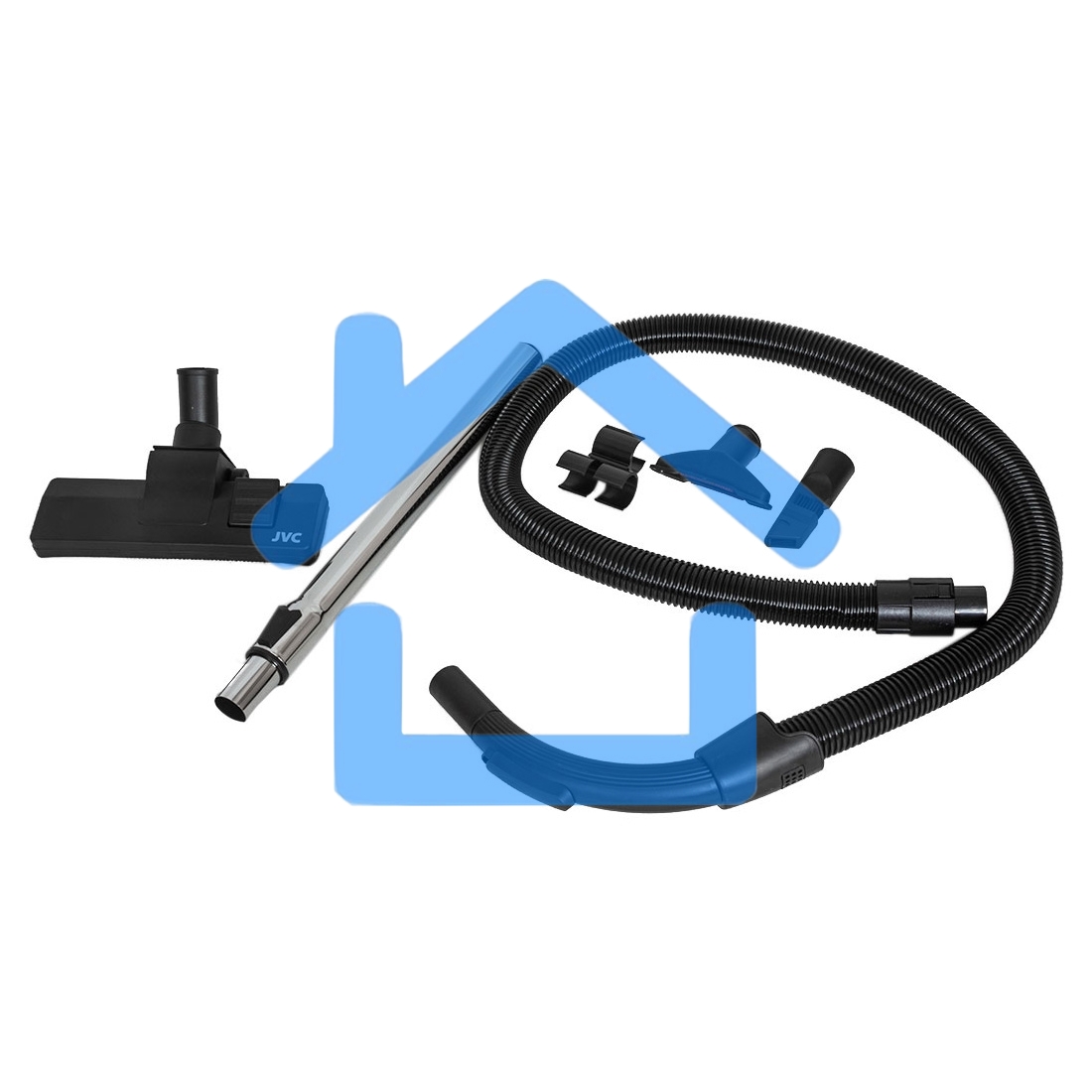 Пылесос JVC JH-VC430 синий, 360/2100 Вт, уборка сухая, пылесборник контейнер, 2.5 л