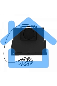 Вытяжка каминная Elikor Wave BK 50 черный, 50 см, 750 куб. м/ч, 56 дБ