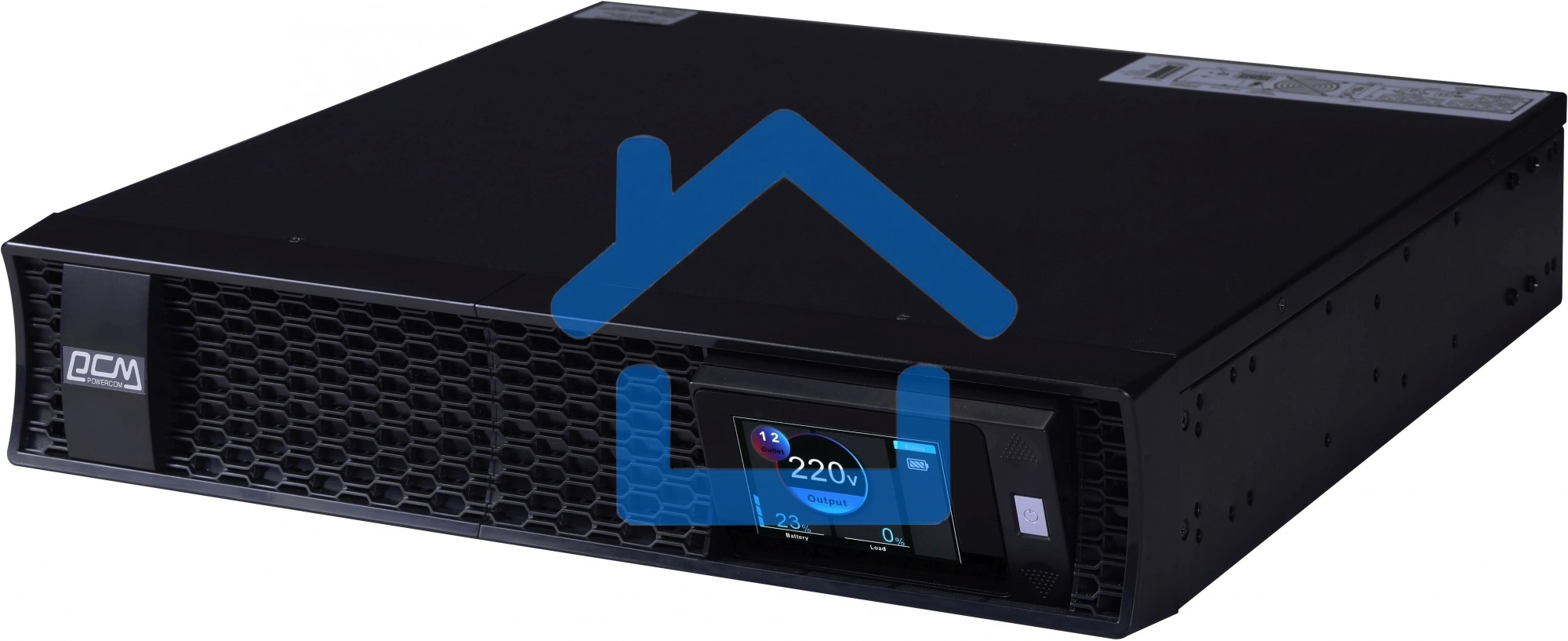 Источник бесперебойного питания Powercom Next, On-Line, 3000VA/3000W, Rack/Tower, 8*IEC320-C13 + 2*C19, LCD, Serial+USB, SmartSlot, подкл. доп. Батарей (2027233)