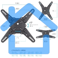 Кронштейн для телевизора Kromax ATLANTIS-40 серый 22