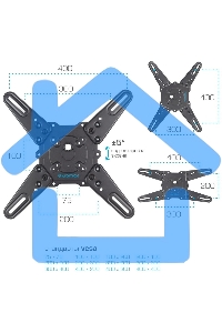 Кронштейн для телевизора Kromax ATLANTIS-40 серый 22