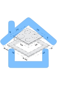 Электрическая варочная панель Krona LUNA 60 BL/S K черный