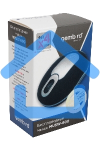 Мышь беспроводная Gembird MUSW-600 черный, 1200 dpi, радиоканал, USB, кнопки - 3