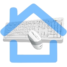 Комплект клавиатура + мышь A4Tech Fstyler FG1010S клав:белый/серый мышь:белый/серый USB беспроводная Multimedia Touch (FG1010S WHITE)