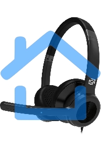 Наушники с микрофоном Оклик HS-L800 черный накладные оголовье (1978719)