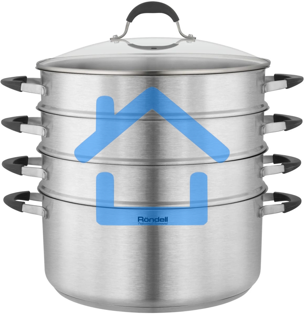 Кастрюля-пароварка Rondell RDS-1815, 30.4л, 32см, с крышкой, сталь