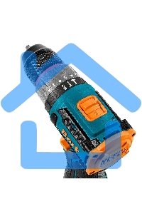 Дрель-шуруповерт Bort BAB-16U, Аккумуляторная, 16.8В, 2 АКБ, Кейс