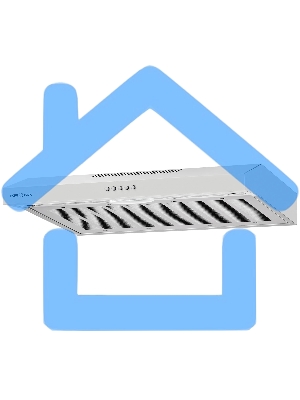 Вытяжка подвесная Krona Briana 600 Inox PB нержавеющая сталь, 59.5 см, 460 куб. м/ч, 42 дБ