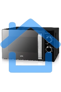 Микроволновая печь BBK 20MWS-776M/B-M черный, 20 л, 700 Вт, переключатели - поворотный механизм