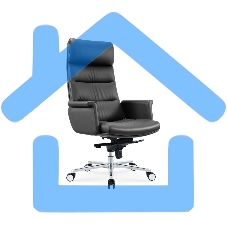 Кресло руководителя Cactus CS-LBK-AMSTERDAM кожа, крестов. алюминий