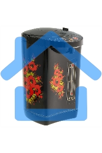 Термопот ВАСИЛИСА ВА-5007 Жостово Объем 4,5 л. Мощность в режиме кипячения 900 Вт. Мощность в режиме поддержания температуры воды 30 Вт. Внутренняя емкость из нержавеющей стали. Вращение корпуса на основании на 360°. Шкала уровня воды. Световые индикаторы