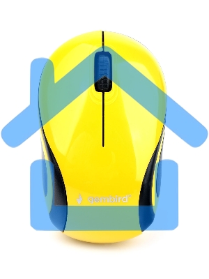 Мышь беспроводная Gembird MUSW-615 желтый, 1200 dpi, радиоканал, USB, кнопки - 3