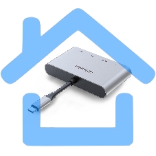 Распределитель Infobit iHub 301 3 подключения через 1 кабель USB-С