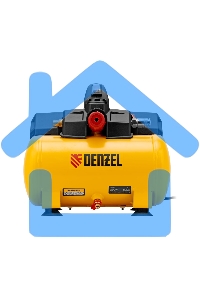 Компрессор DLS750/6 безмасляный малошумный 750 Вт, 140 л/мин,ресивер 6 л Denzel