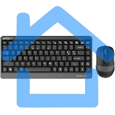 Клавиатура + мышь A4Tech Fstyler FG1110 клав:черный/серый мышь:черный/серый USB беспроводная Multimedia (FG1110 GREY)