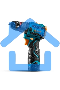 Дрель-шуруповерт Bort BAB-16U, Аккумуляторная, 16.8В, 2 АКБ, Кейс