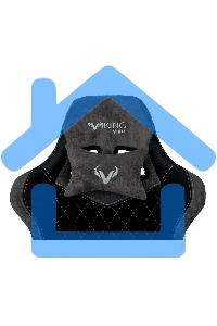 Кресло игровое Бюрократ VIKING 7 KNIGHT B FABRIC черный текстиль/эко.кожа крестовина металл/пластик