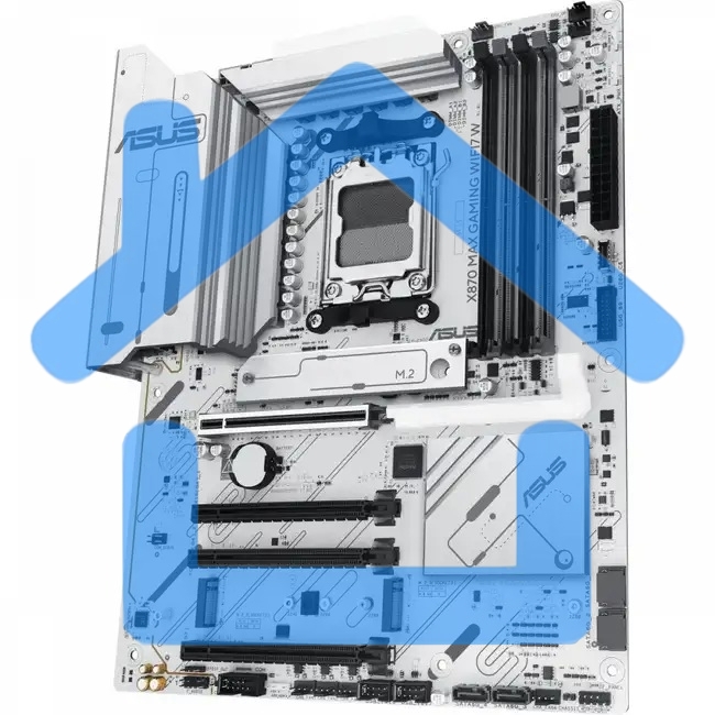 Материнская плата ASUS X870 MAX GAMING WIFI7 W, AM5, AMD X870, 4xDDR5, 4xSATA, 3xM.2, 1xPCIe 5.0 x16, 2xPCIe 4.0 x16, 1xPCIe 3.0 x16, 1xHDMI, 2xUSB Type-C (Display), 1x2.5Gb LAN, Wi-Fi 7, Bluetooth 5.4, 2xUSB-C 40Gbps, 1xUSB-A 10Gbps, 3xUSB-A 5Gbps, 4xUSB