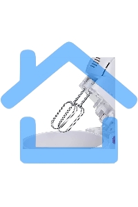 Миксер Delta LUX DL-5071C белый/розовым