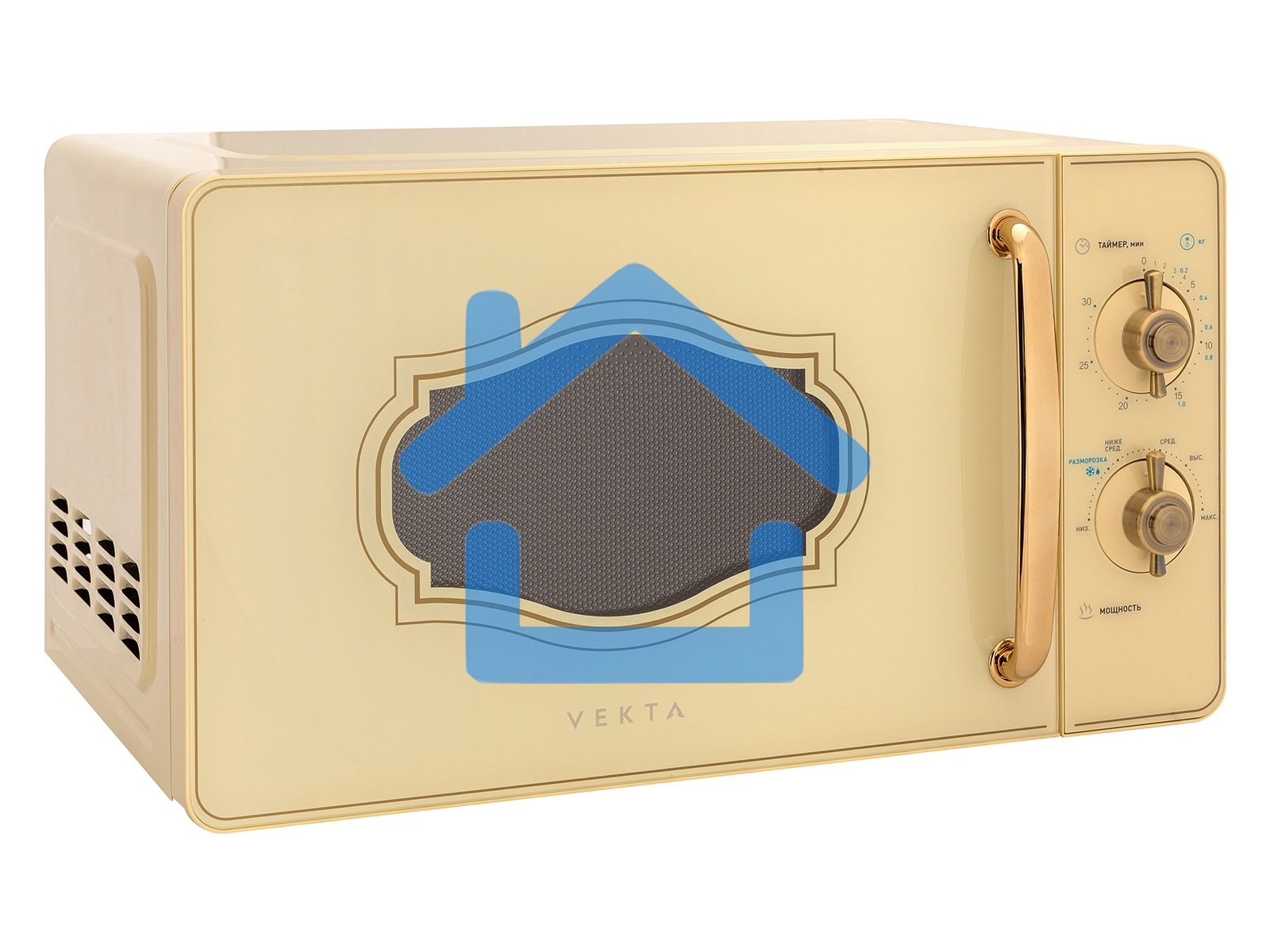 Микроволновая печь VEKTA MS720GRC бежевый 20л 700Вт поворотный механизм
