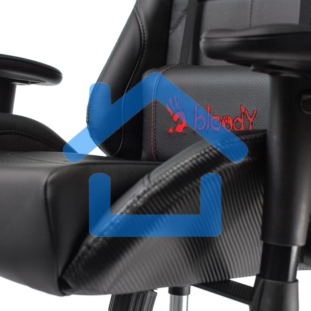 Кресло игровое A4Tech Bloody GC-500, черный, эко.кожа, крестовина пластик