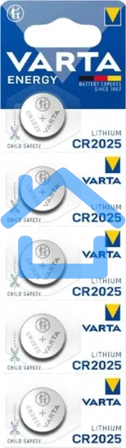 Батарея Varta Energy CR2025 BL5 Lithium 3V CR2025 (5шт) блистер