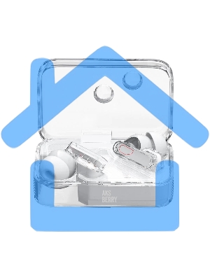 Наушники беспроводные AKSBERRY (6972969386836) B21 Crystal TWS, белый