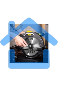 Циркулярная пила Deli DL-YJ235-E1 (2200Вт, 4200об/мин, диаметр диска 235мм)