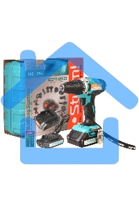 Дрель-шуруповерт Sturm CD3618, Аккумуляторная, 18В, 2 АКБ, Кейс