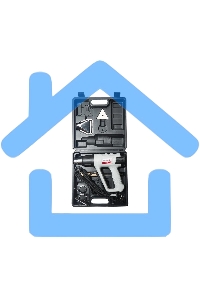 Фен строительный ИНТЕРСКОЛ ФЭ-2000ЭМ, 2000Вт,50-600°С,поток 300-500л/мин,дисплей,0.77кг 385.0.1.00