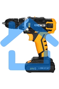 Дрель-шуруповерт DEKO Banger 20V ONE+, Аккумуляторная, 20В, 1 АКБ