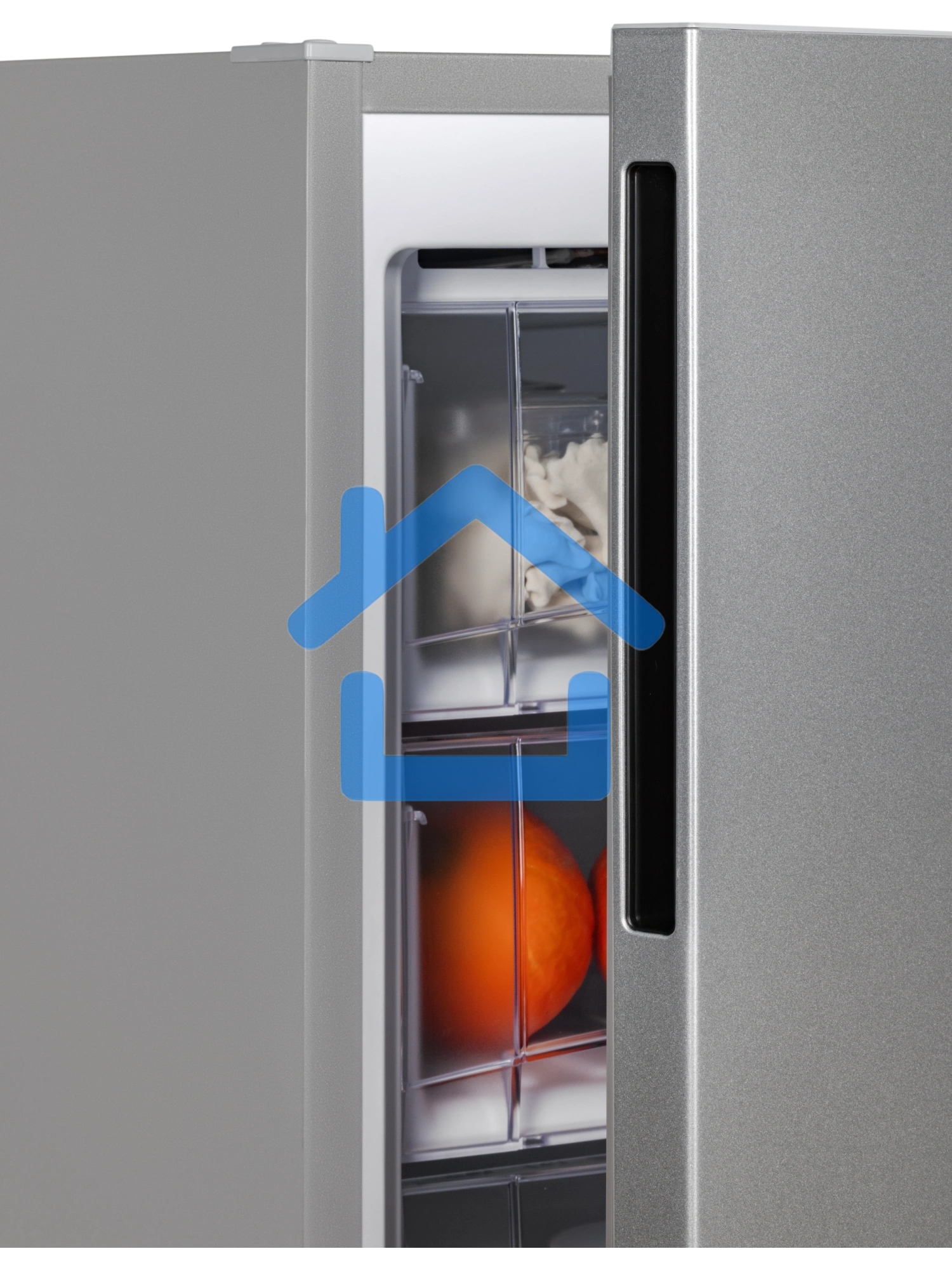 Морозильная камера NordFrost DF 263 SAP серебристый, 150л, 5 ящиков