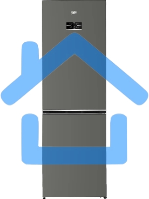 Холодильник Beko B3R0CNK362HG серый, двухкамерный, 220/100л, морозилка снизу No Frost