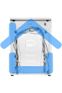 Стиральная машина Maunfeld MFWM127IWH02 белая, загрузка фронтальная 7кг, 1200 об/мин., класс: A+++