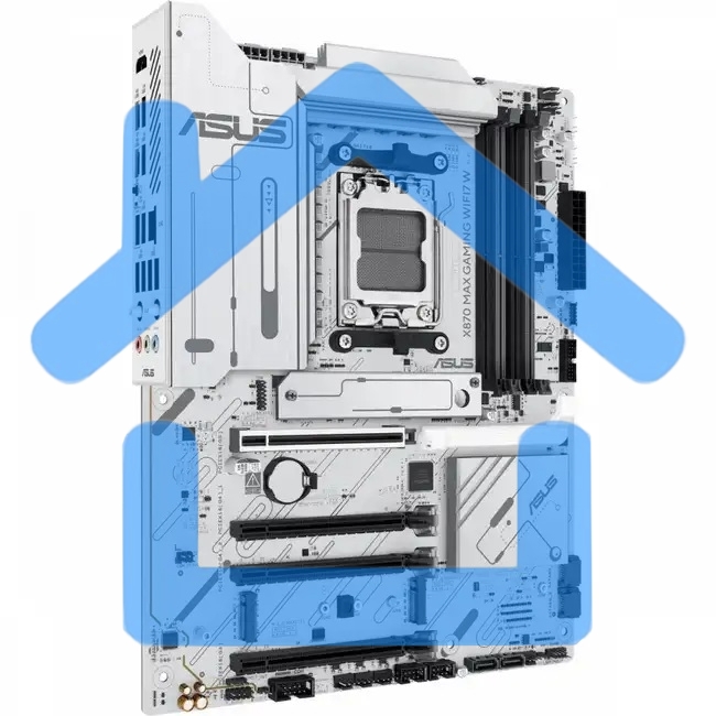 Материнская плата ASUS X870 MAX GAMING WIFI7 W, AM5, AMD X870, 4xDDR5, 4xSATA, 3xM.2, 1xPCIe 5.0 x16, 2xPCIe 4.0 x16, 1xPCIe 3.0 x16, 1xHDMI, 2xUSB Type-C (Display), 1x2.5Gb LAN, Wi-Fi 7, Bluetooth 5.4, 2xUSB-C 40Gbps, 1xUSB-A 10Gbps, 3xUSB-A 5Gbps, 4xUSB