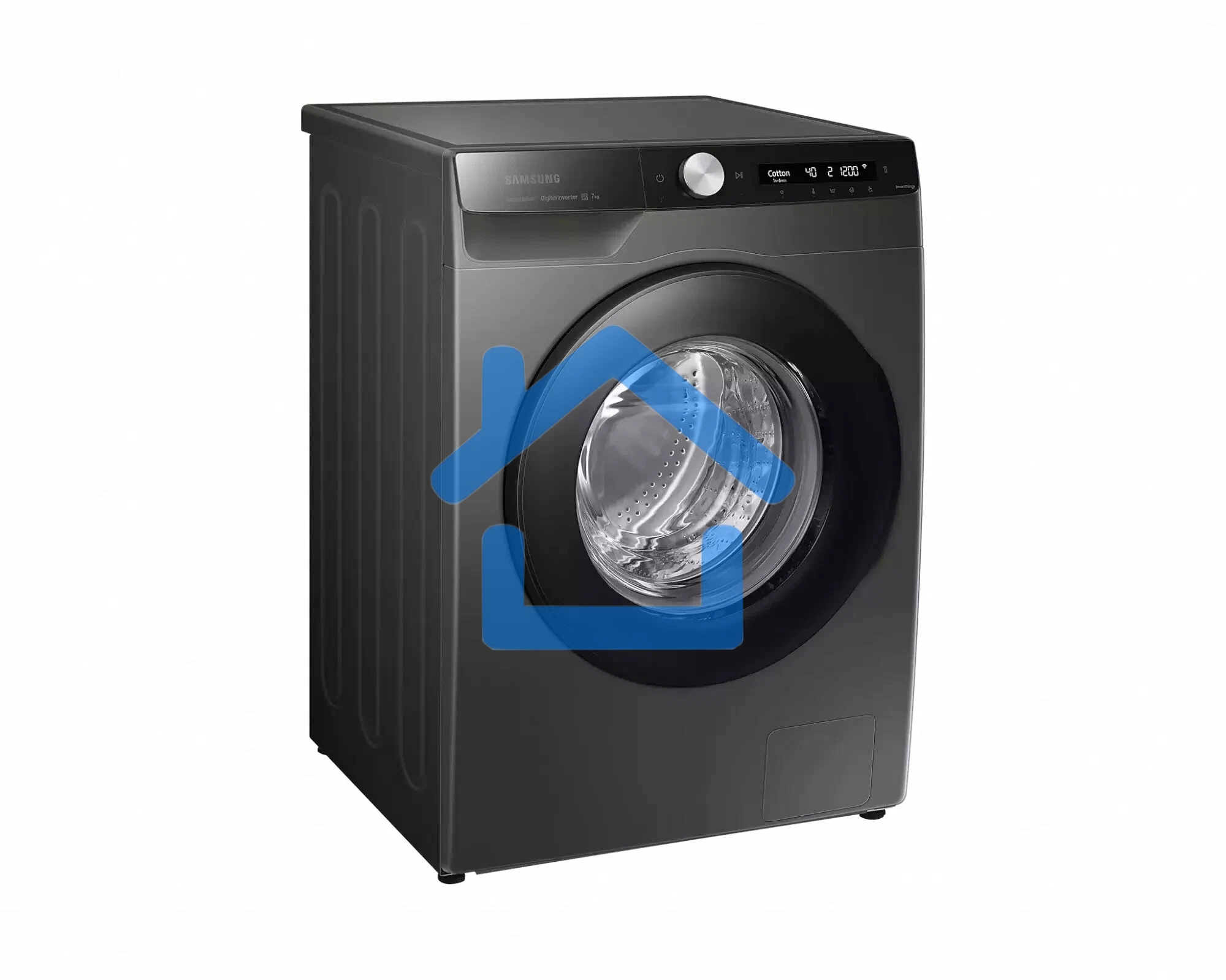 Стиральная машина Samsung WW80AG6S28AX/LD серая, загрузка фронтальная 8кг, 1200 об/мин., класс: A