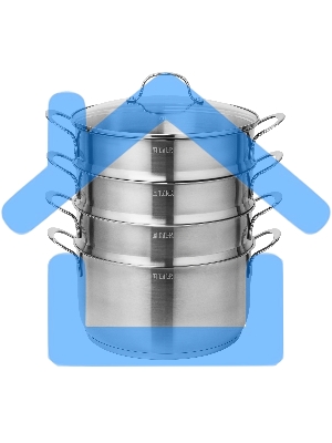 Пароварка/мантоварка TALLER TR-11063 Брилон 7 л