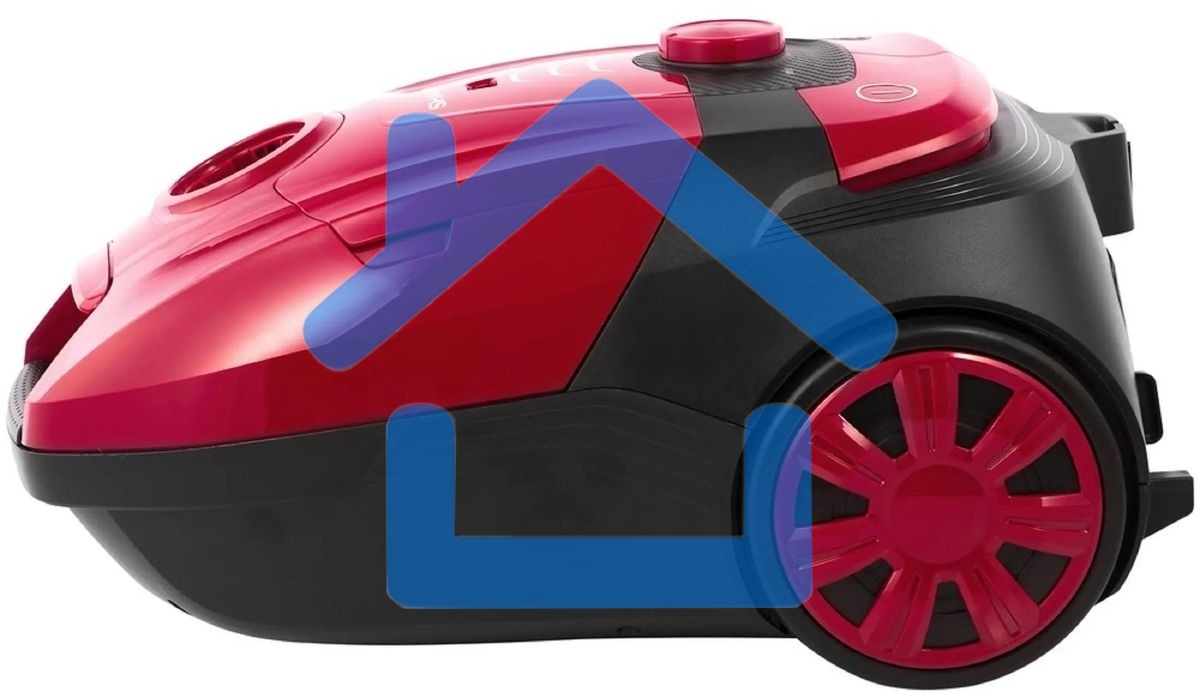 Пылесос Sharp ECKB19RR, красный/черный, 350/1900 Вт, уборка сухая, пылесборник мешок 2.3 л