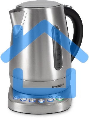 Чайник электрический Hyundai HYK-S7770 1.7л. 2200Вт серебристый/черный корпус: металл