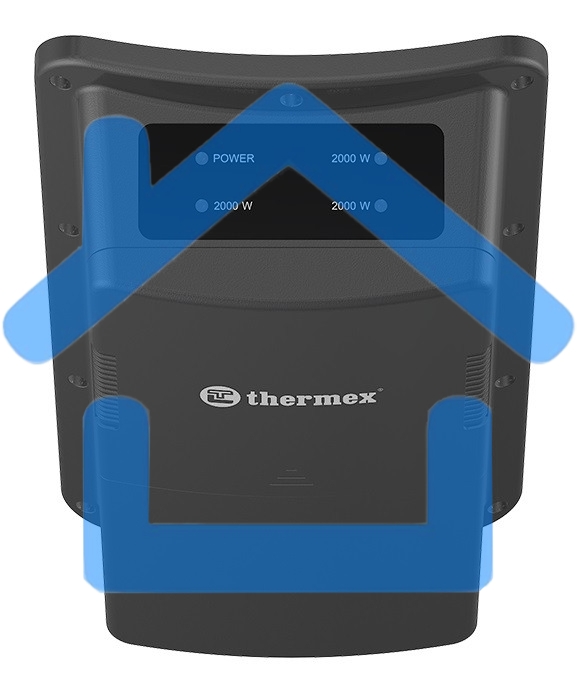 Панель управления в сборе с тэном 6 кВт