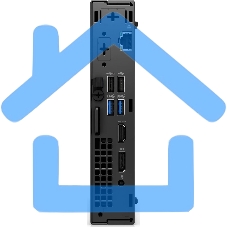 Неттоп Dell Optiplex 7020 Micro i3 14100T (2.7) 8Gb SSD 512Gb UHDG 730 Windows 11 Pro GbitEth WiFi BT 90W мышь клавиатура черный (7020-3851)