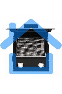 Вытяжка каминная Elikor Wave BK 50 черный, 50 см, 750 куб. м/ч, 56 дБ