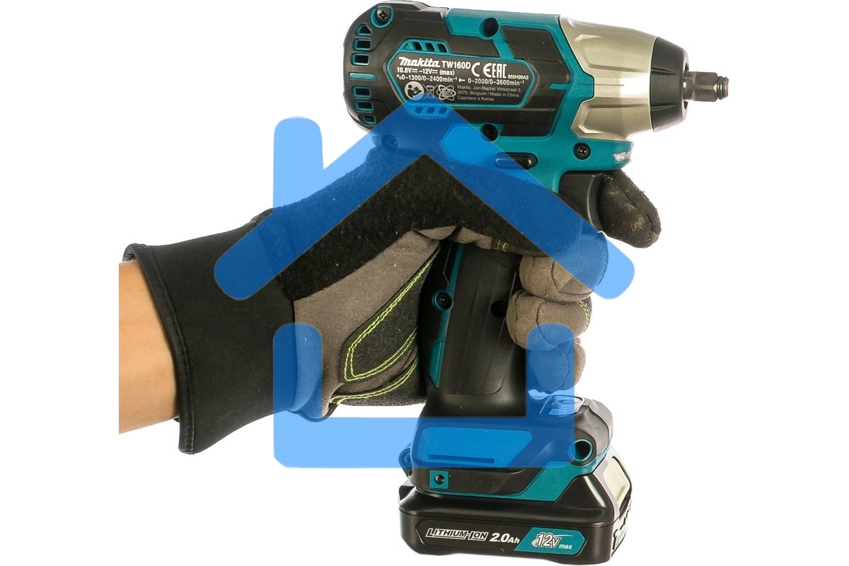 Гайковерт Makita TW160DWAE аккум. патрон:квад.3/8