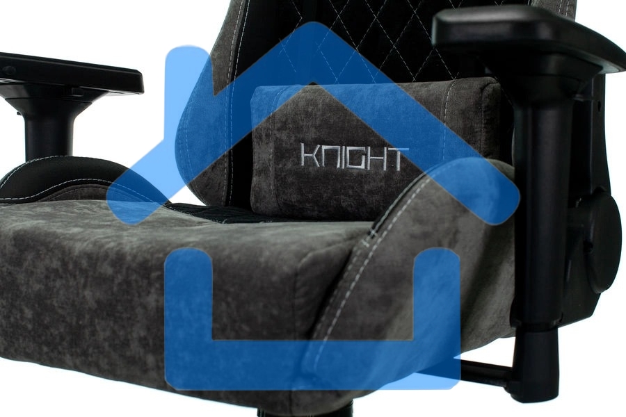 Кресло игровое Бюрократ VIKING 7 KNIGHT B FABRIC черный текстиль/эко.кожа крестовина металл/пластик