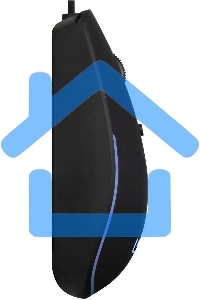 Мышь проводная Oklick 100M черный, 1600 dpi, USB, кнопки - 4