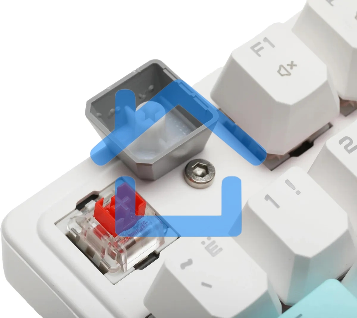 Клавиатура A4Tech Bloody S510R проводная, USB, белый