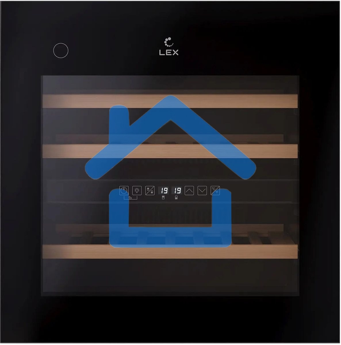 Винный шкаф LEX LWD6036BL dual zone PP 1-нокамерн. черный (CHAT500008)