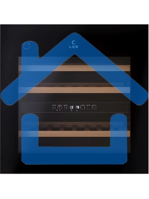 Винный шкаф LEX LWD6036BL dual zone PP 1-нокамерн. черный (CHAT500008)